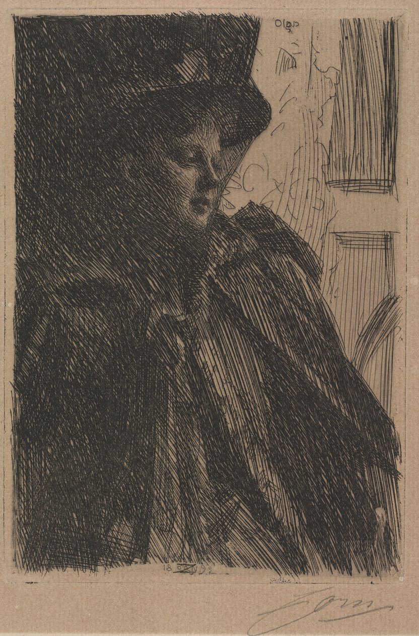 Mme. Olga Bratt by Anders Leonard Zorn