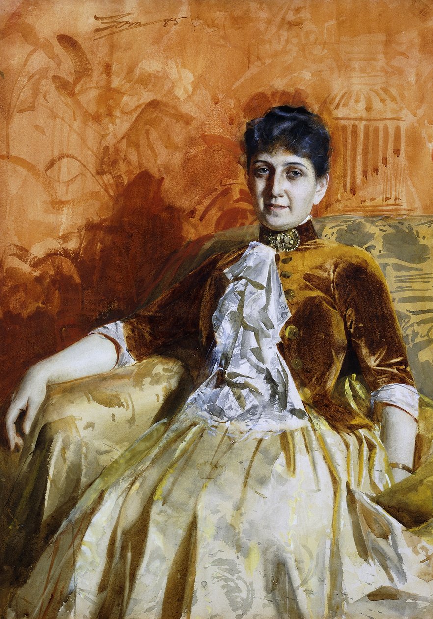 Portrait of Lisen Lamm by Anders Leonard Zorn