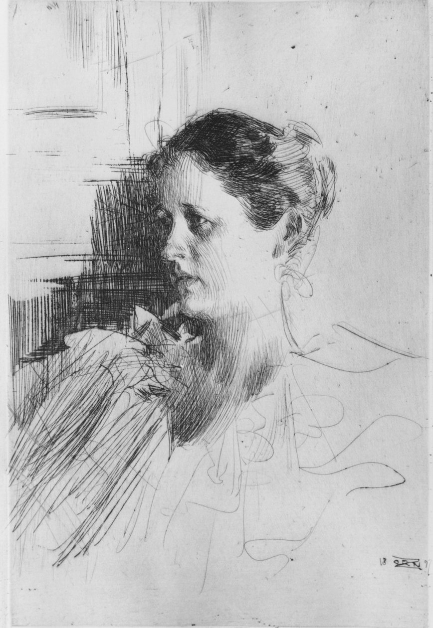Portrait of Mrs. Charles Nagel by Anders Leonard Zorn