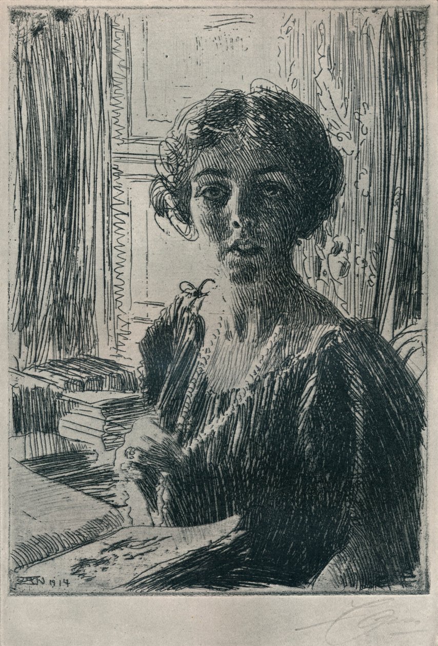 The Crown Princess Margaret of Sweden by Anders Leonard Zorn
