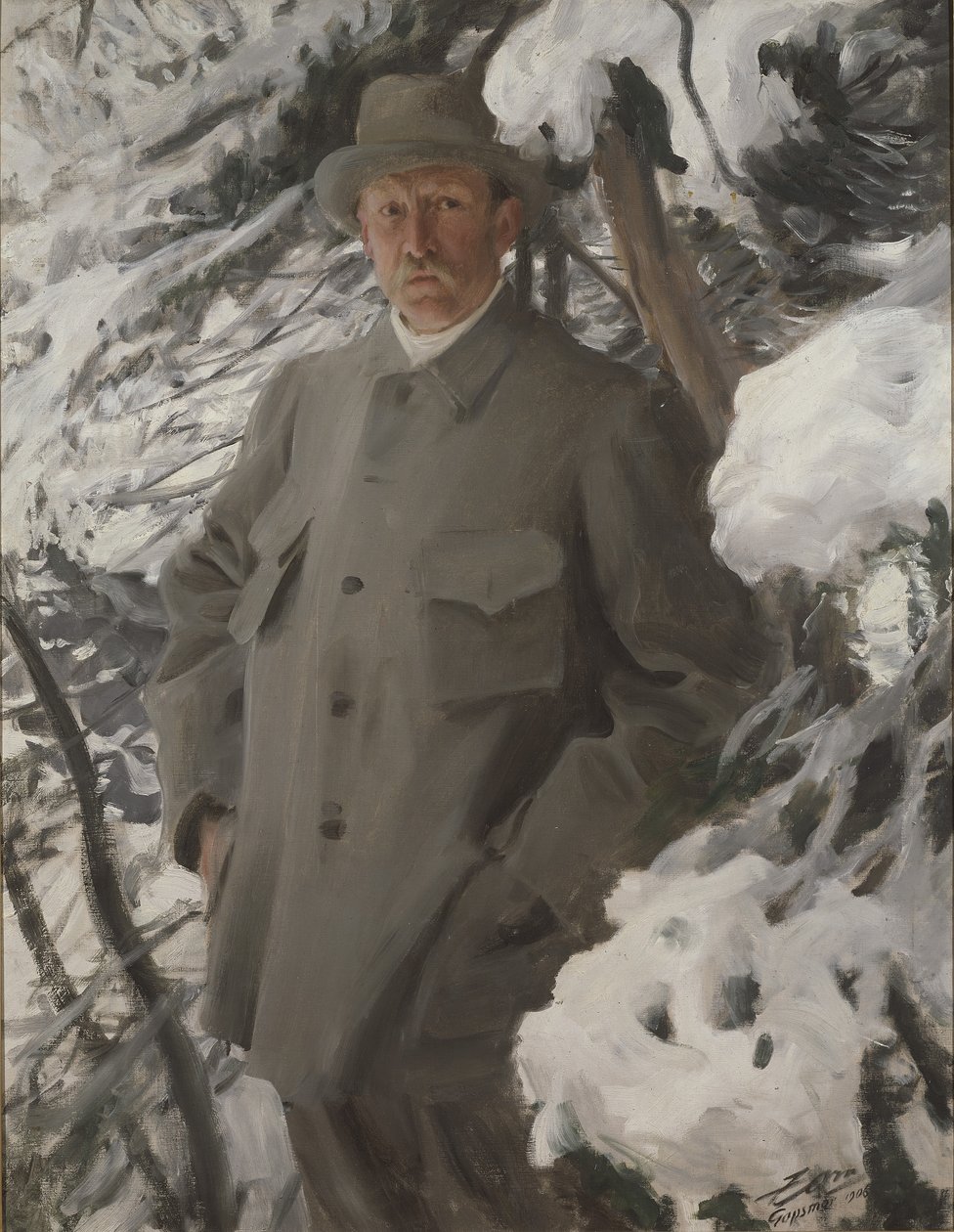 The painter Bruno Liljefors by Anders Leonard Zorn