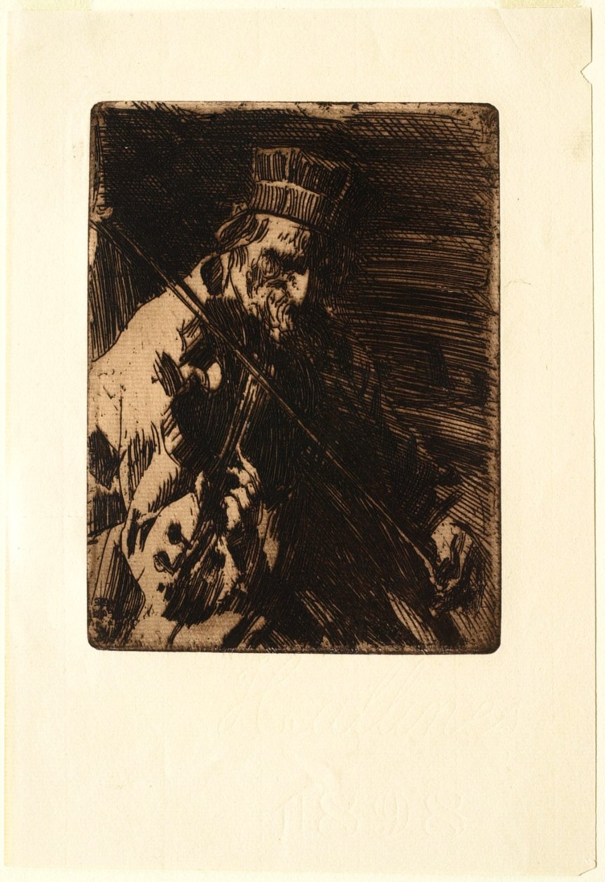 Village Violinist by Anders Leonard Zorn