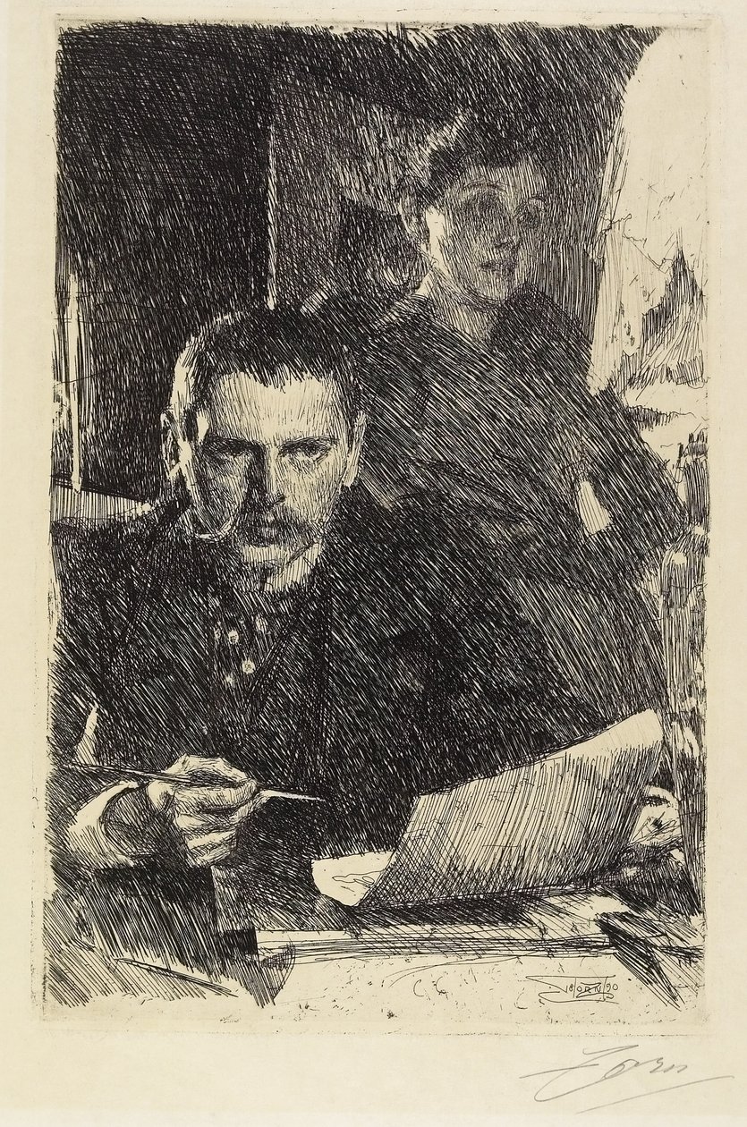 Zorn and His Wife, 1890 by Anders Leonard Zorn