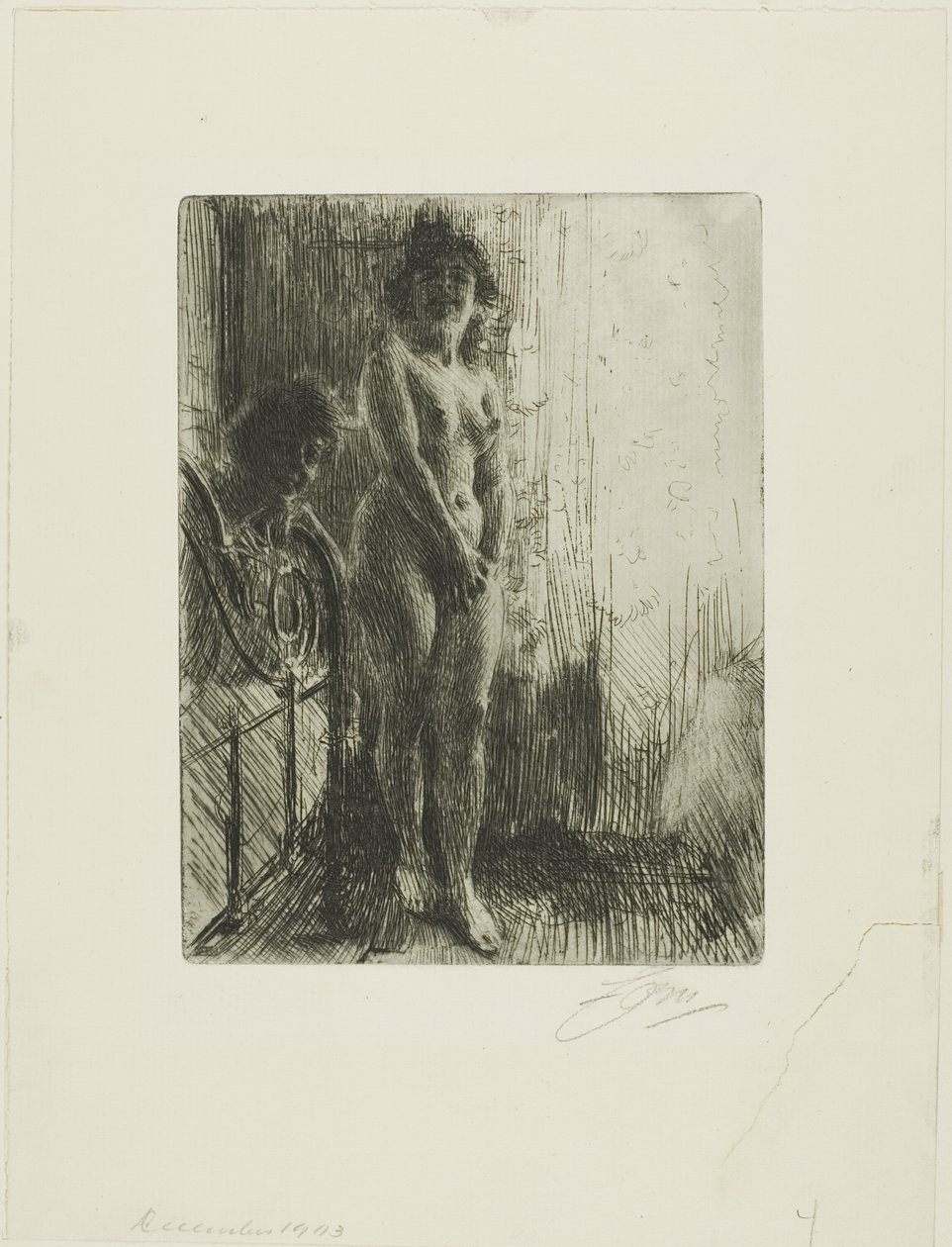 A Dark Corner by Anders Leonard Zorn