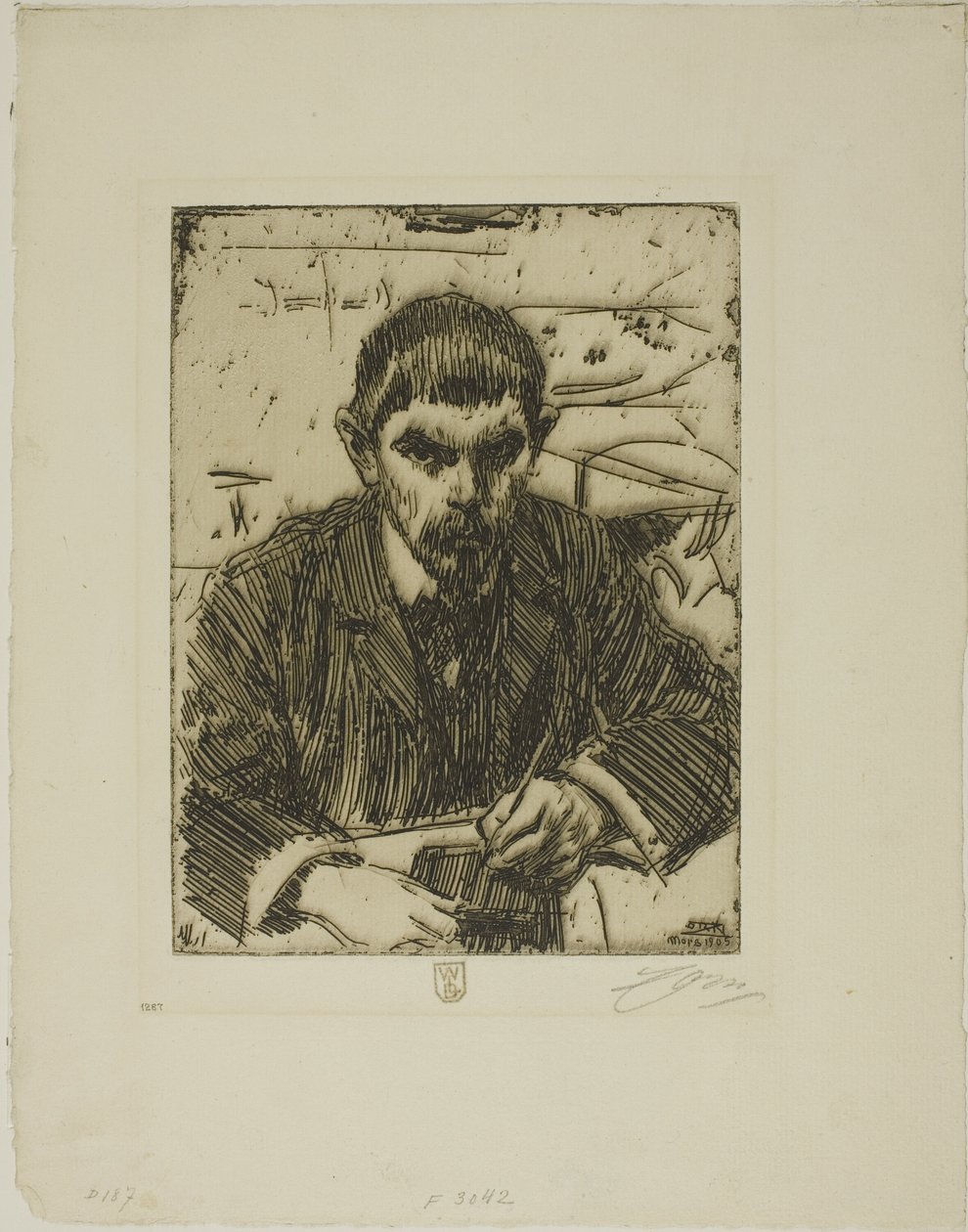 Albert Engström by Anders Leonard Zorn