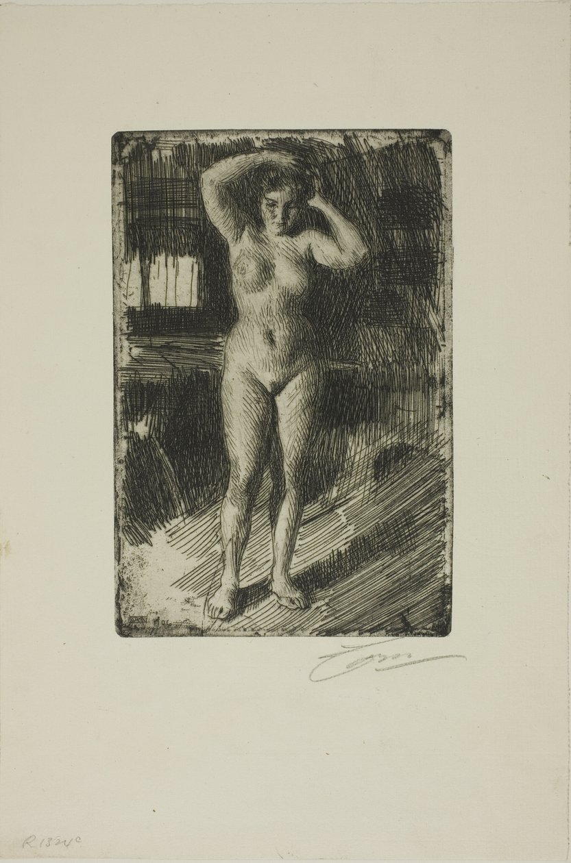 Anna Doing Her Hair by Anders Leonard Zorn