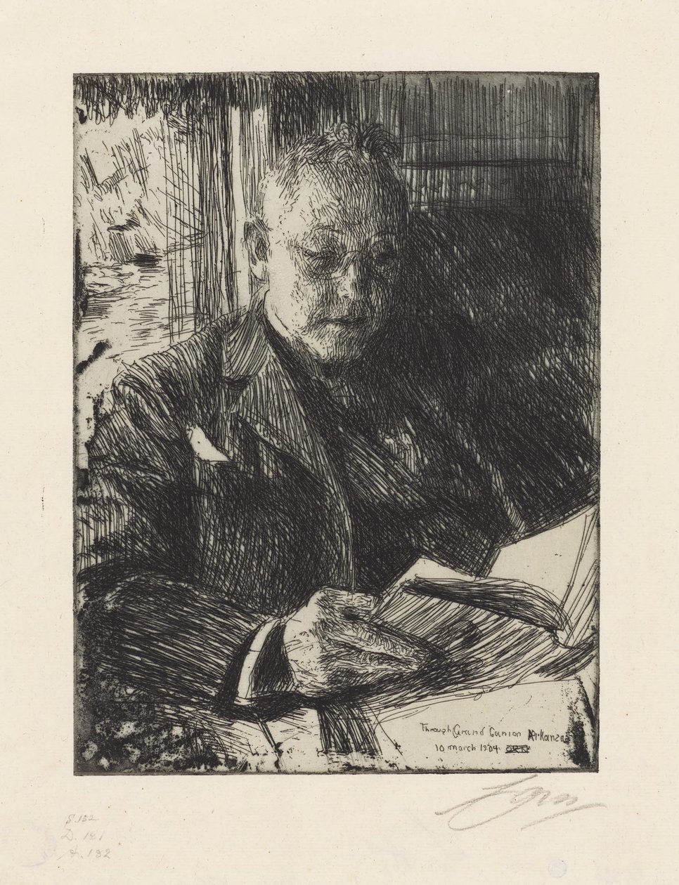Fellow Traveller Mr. Ch. Deering by Anders Zorn