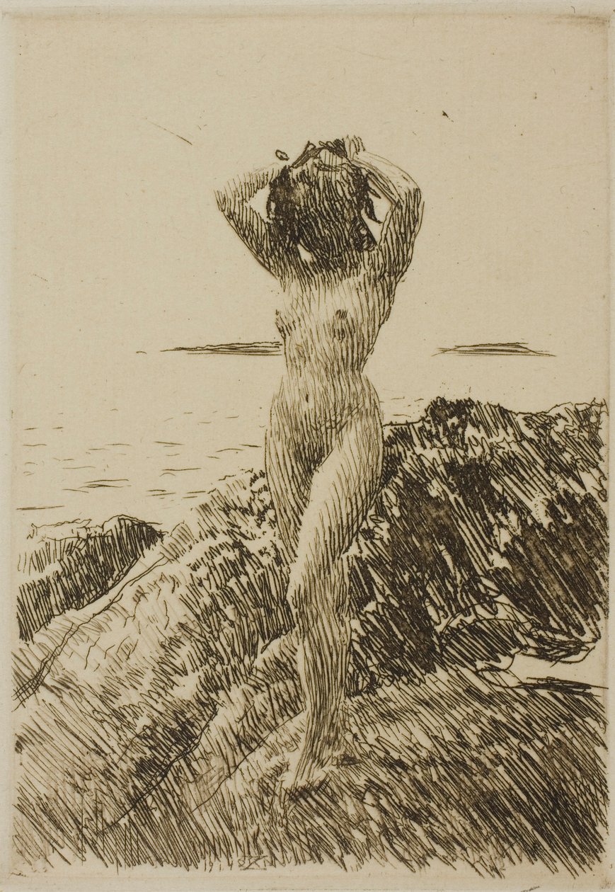 Seaweed-Wreath by Anders Zorn