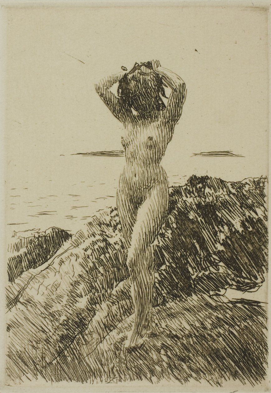 Seaweed-Wreath by Anders Leonard Zorn