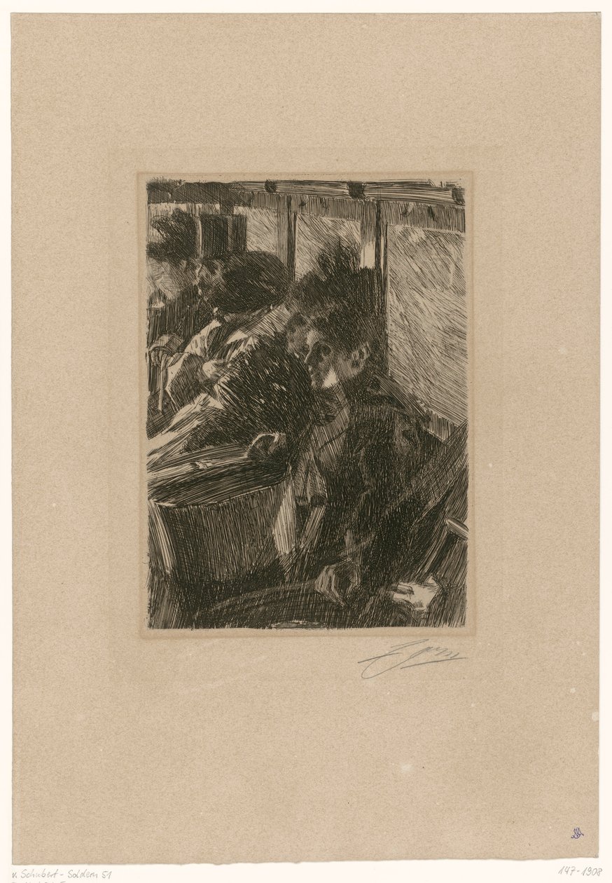 In the Omnibus by Anders Zorn