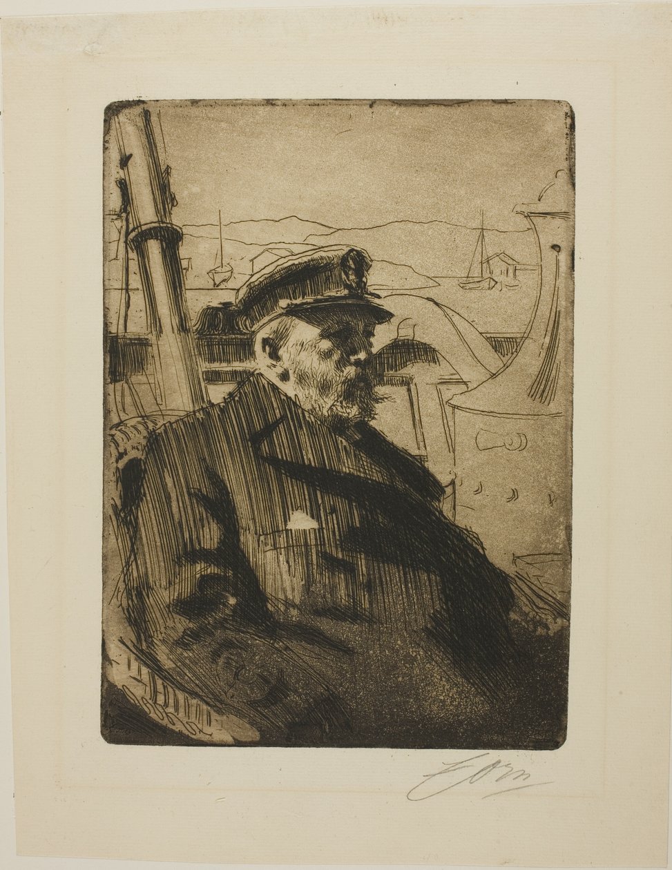 King Oscar II (Second plate) by Anders Leonard Zorn