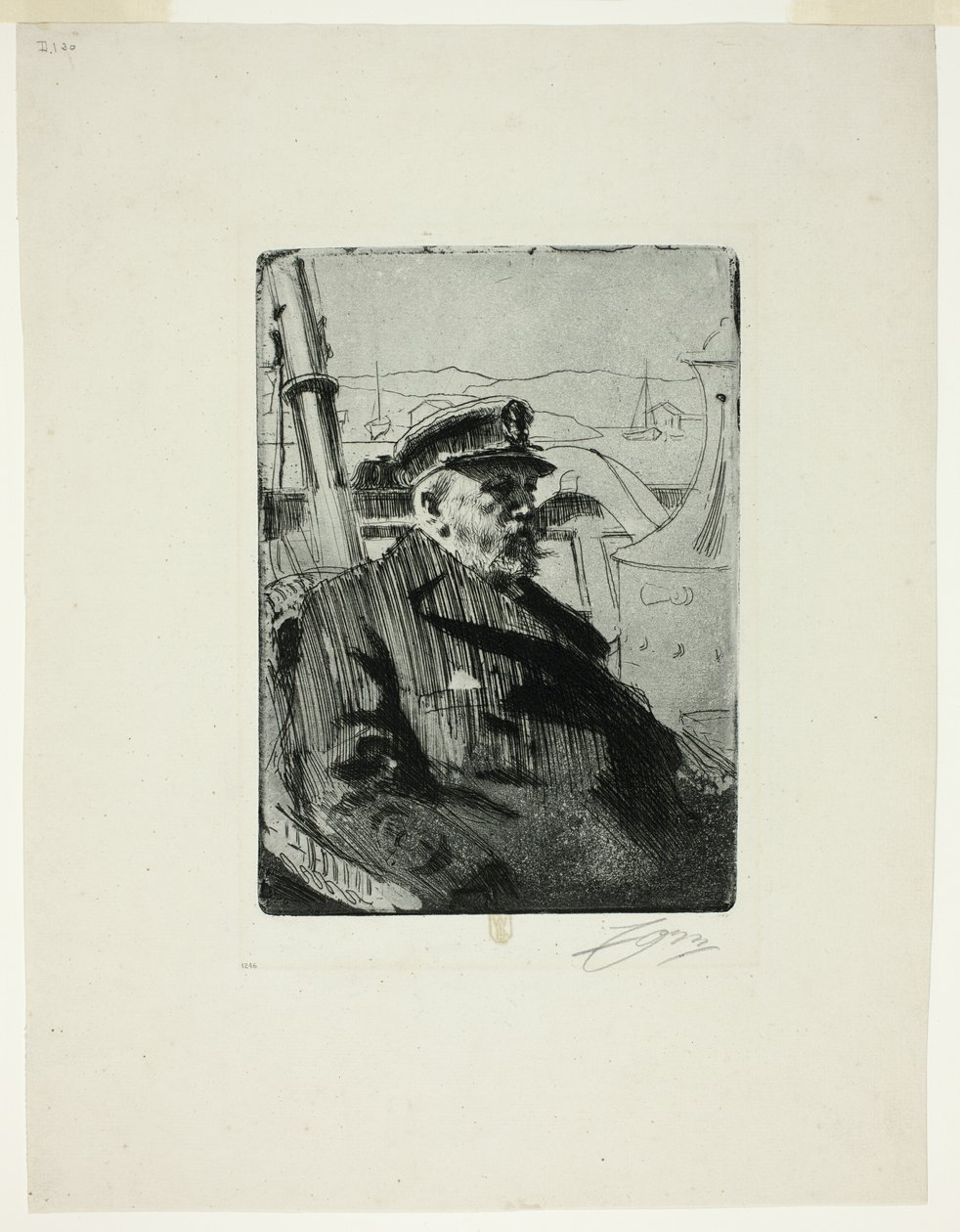 King Oscar II (Second plate) by Anders Leonard Zorn