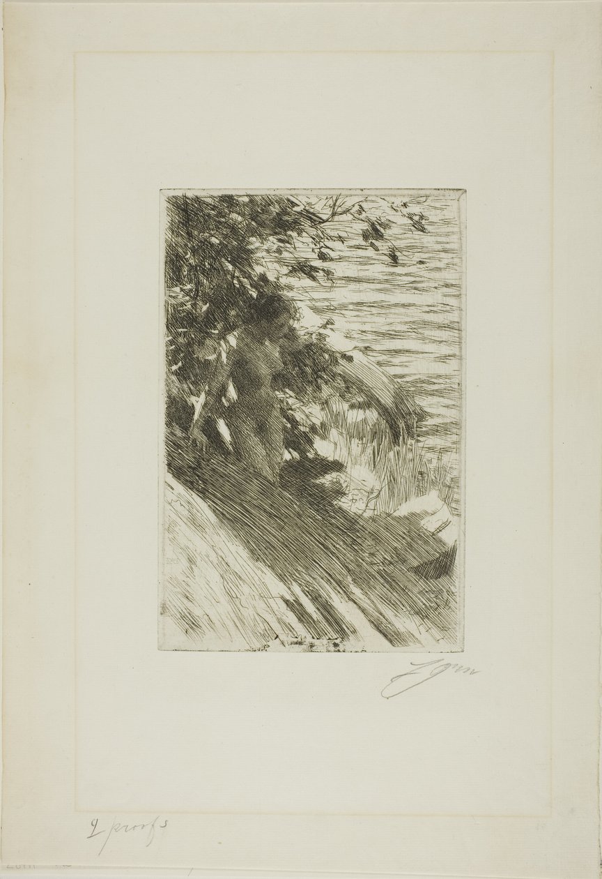 The Great Bather by Anders Leonard Zorn