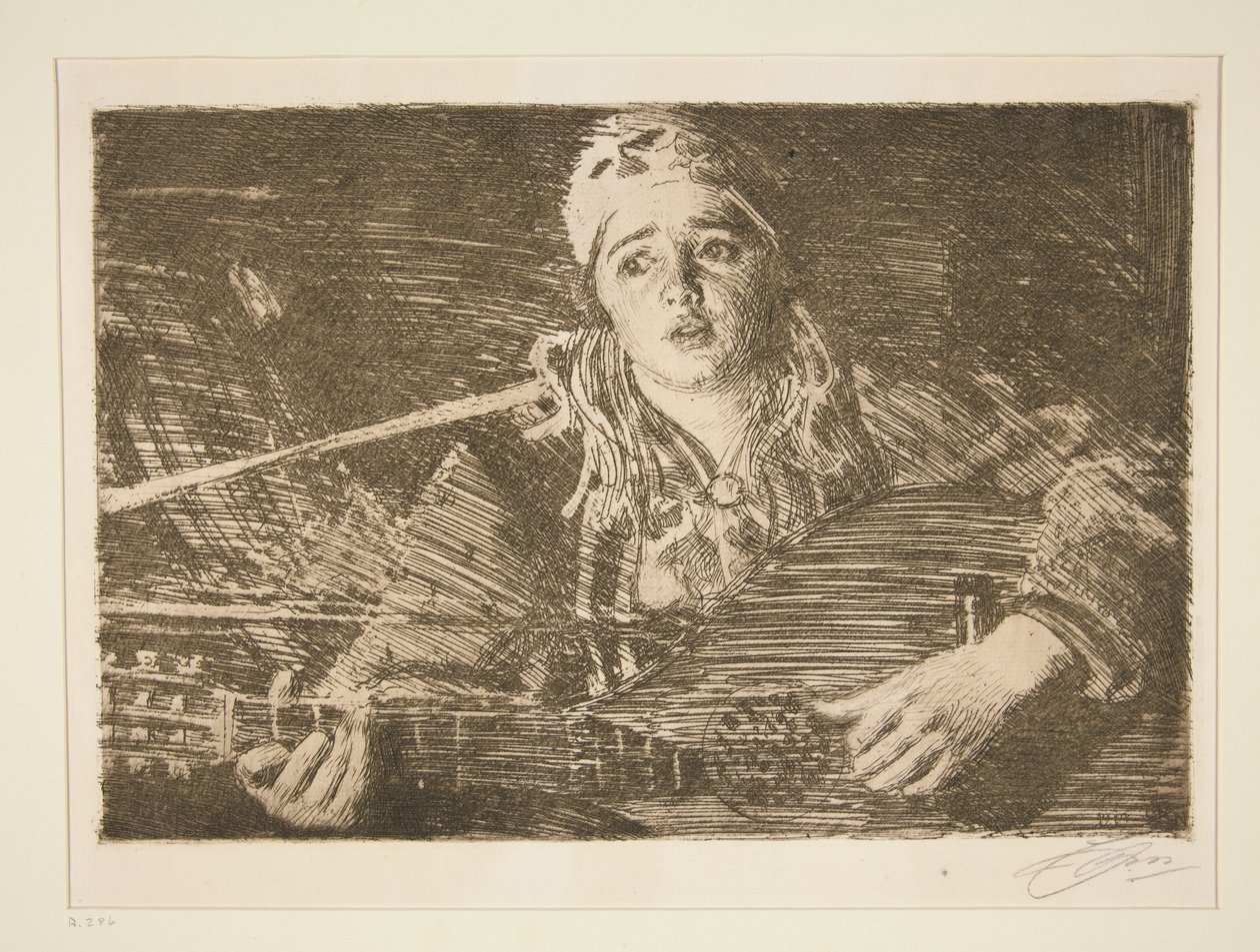 Old Maria by Anders Zorn