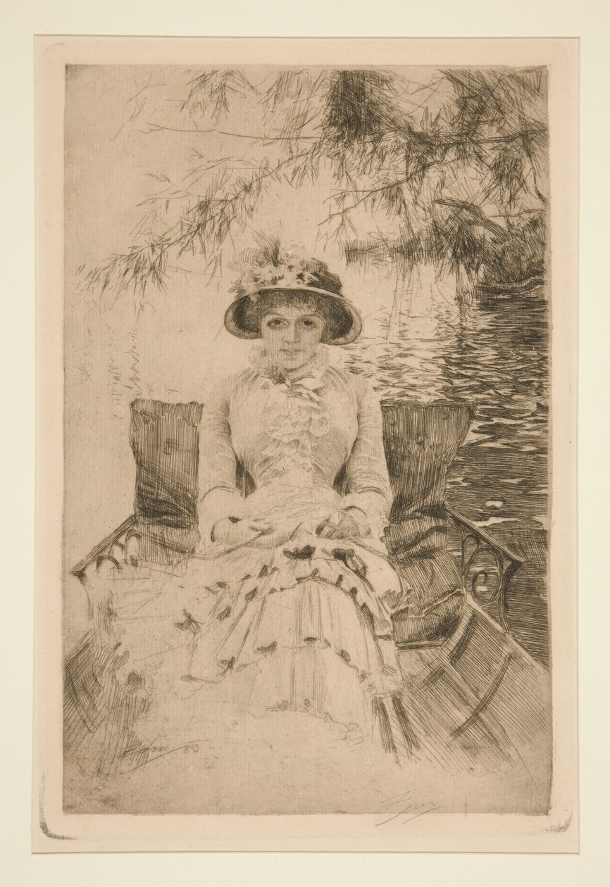 On the Thames by Anders Zorn