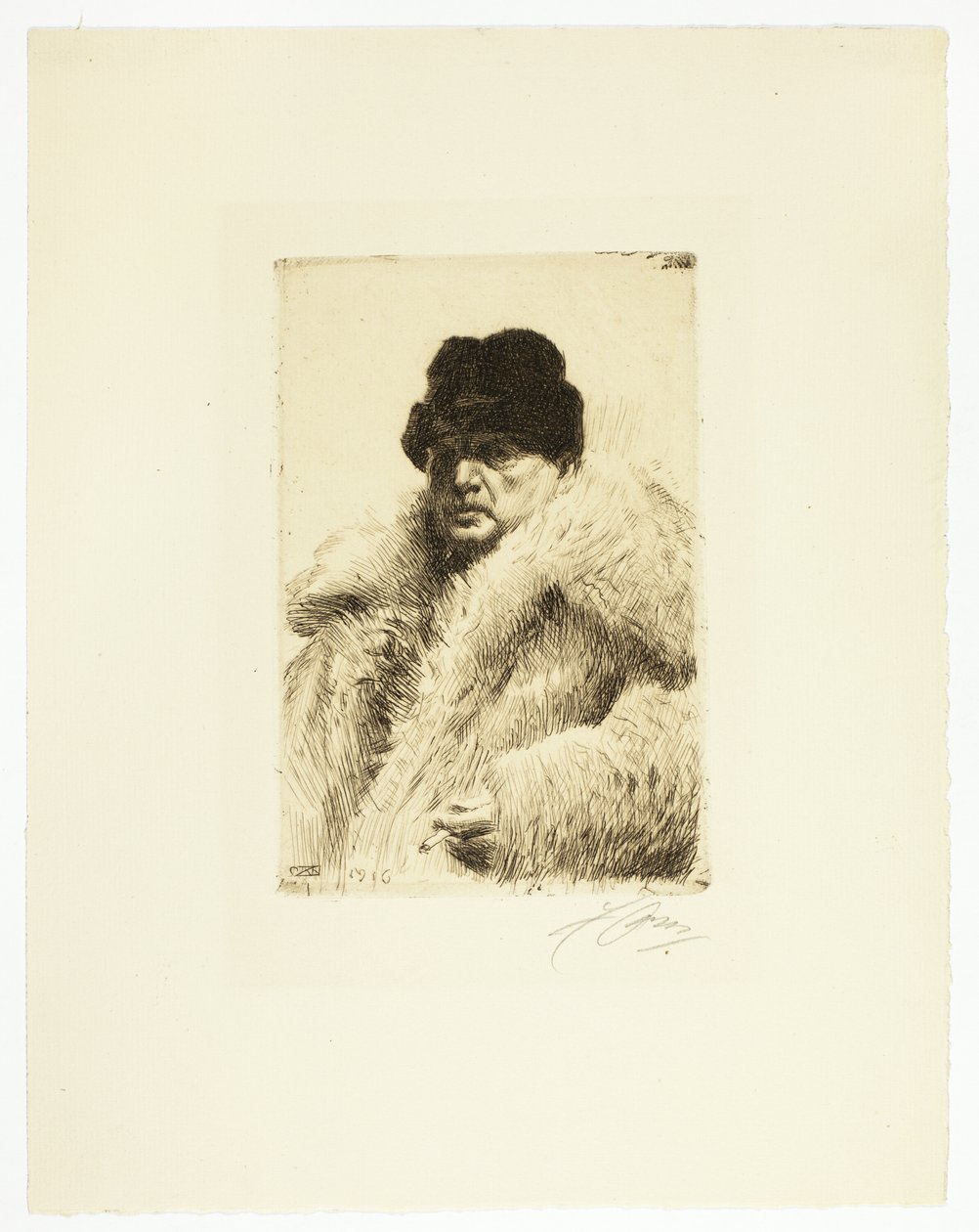 Self-Portrait 1916 by Anders Leonard Zorn