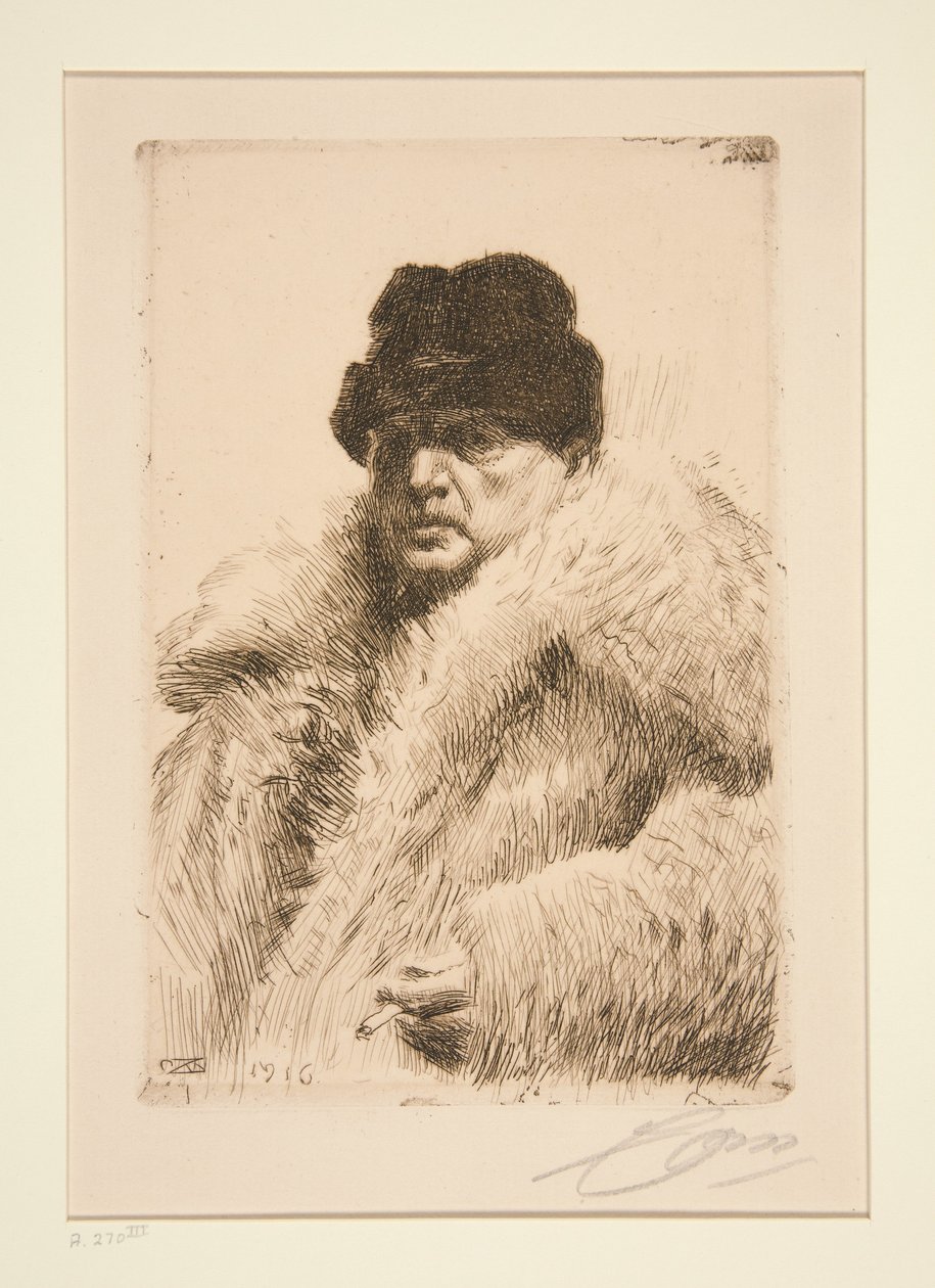 Self-Portrait 1916 by Anders Zorn