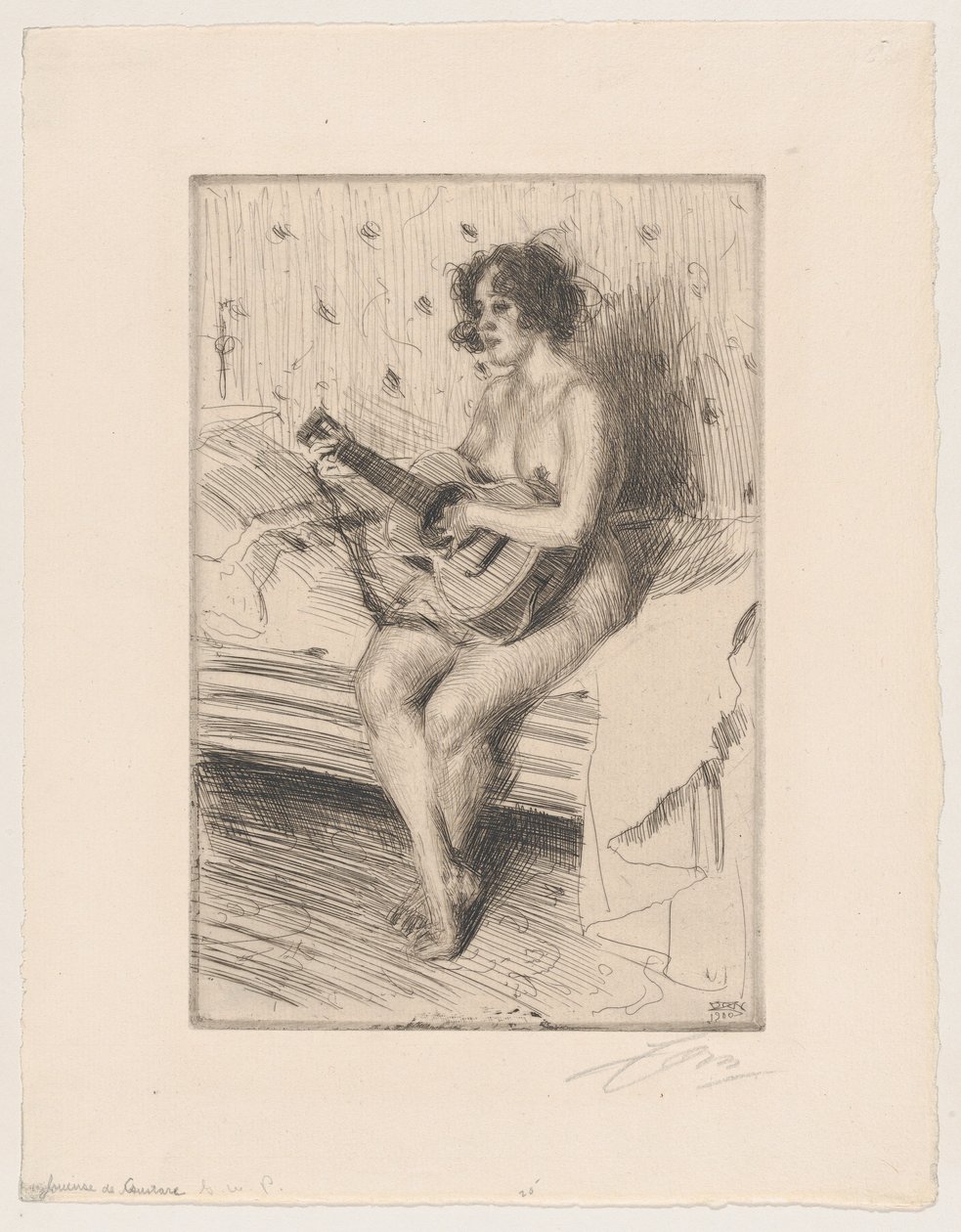 The Guitar Player by Anders Zorn