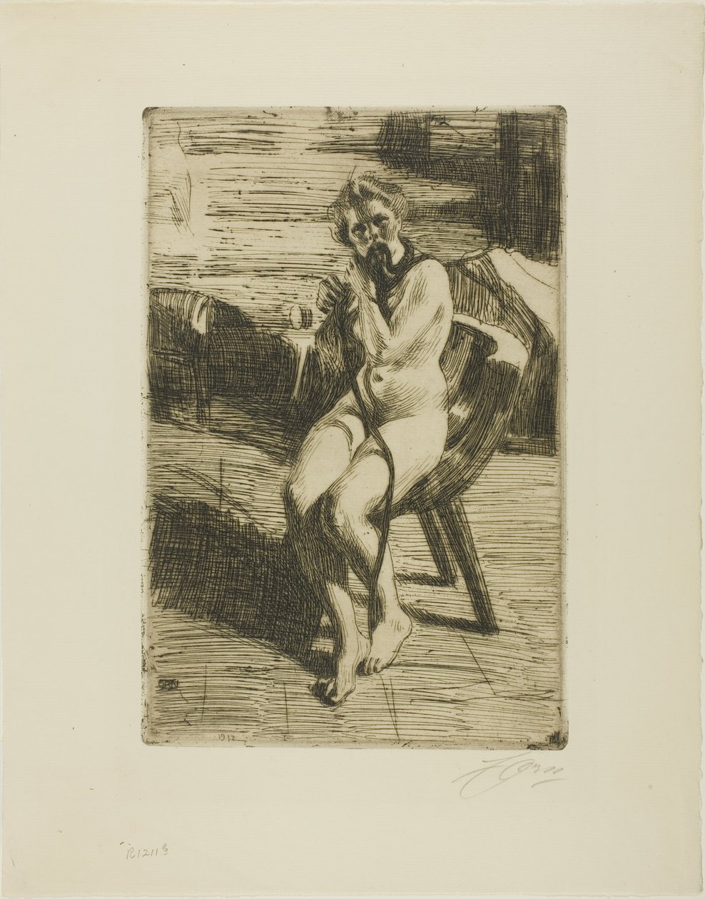 The Hair-Ribbon by Anders Leonard Zorn