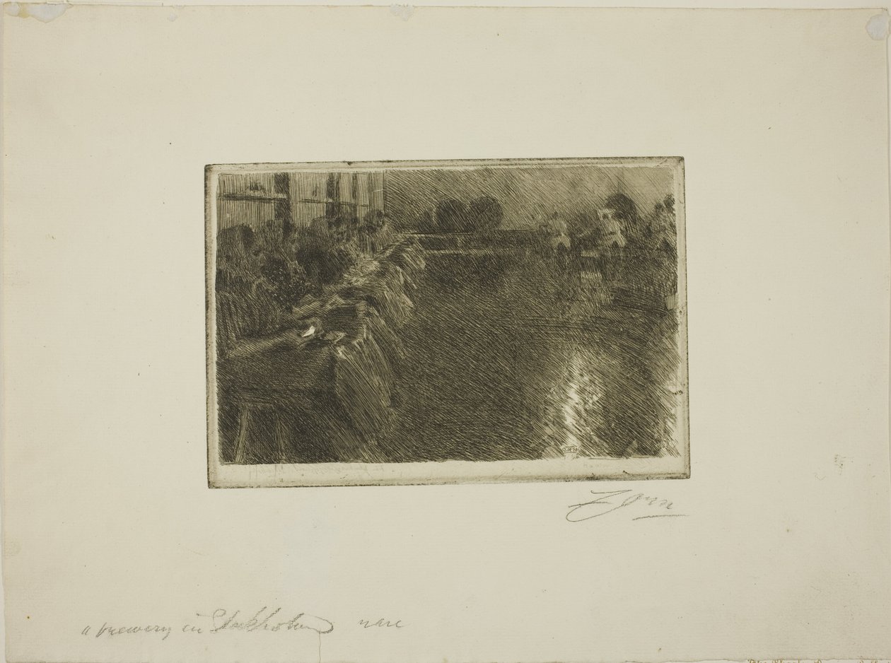 The Large Brewery by Anders Leonard Zorn
