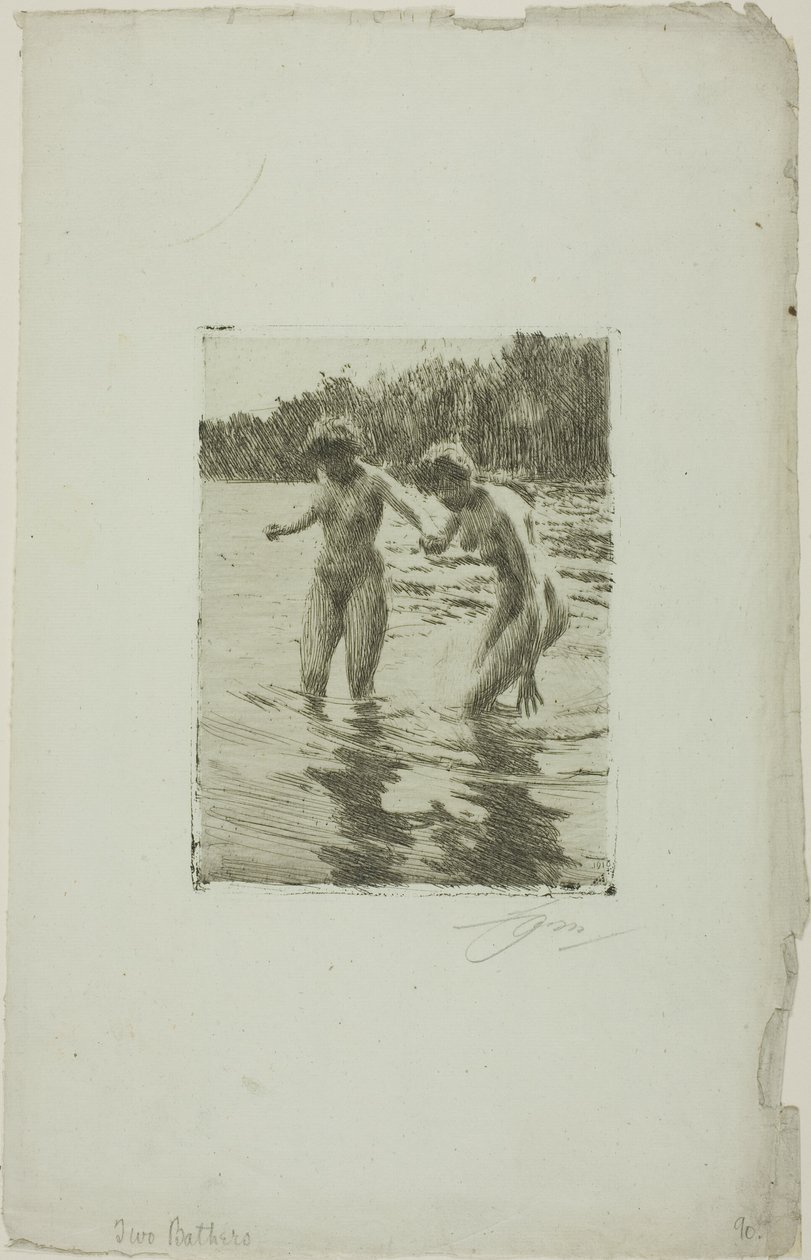 Two Bathers by Anders Leonard Zorn