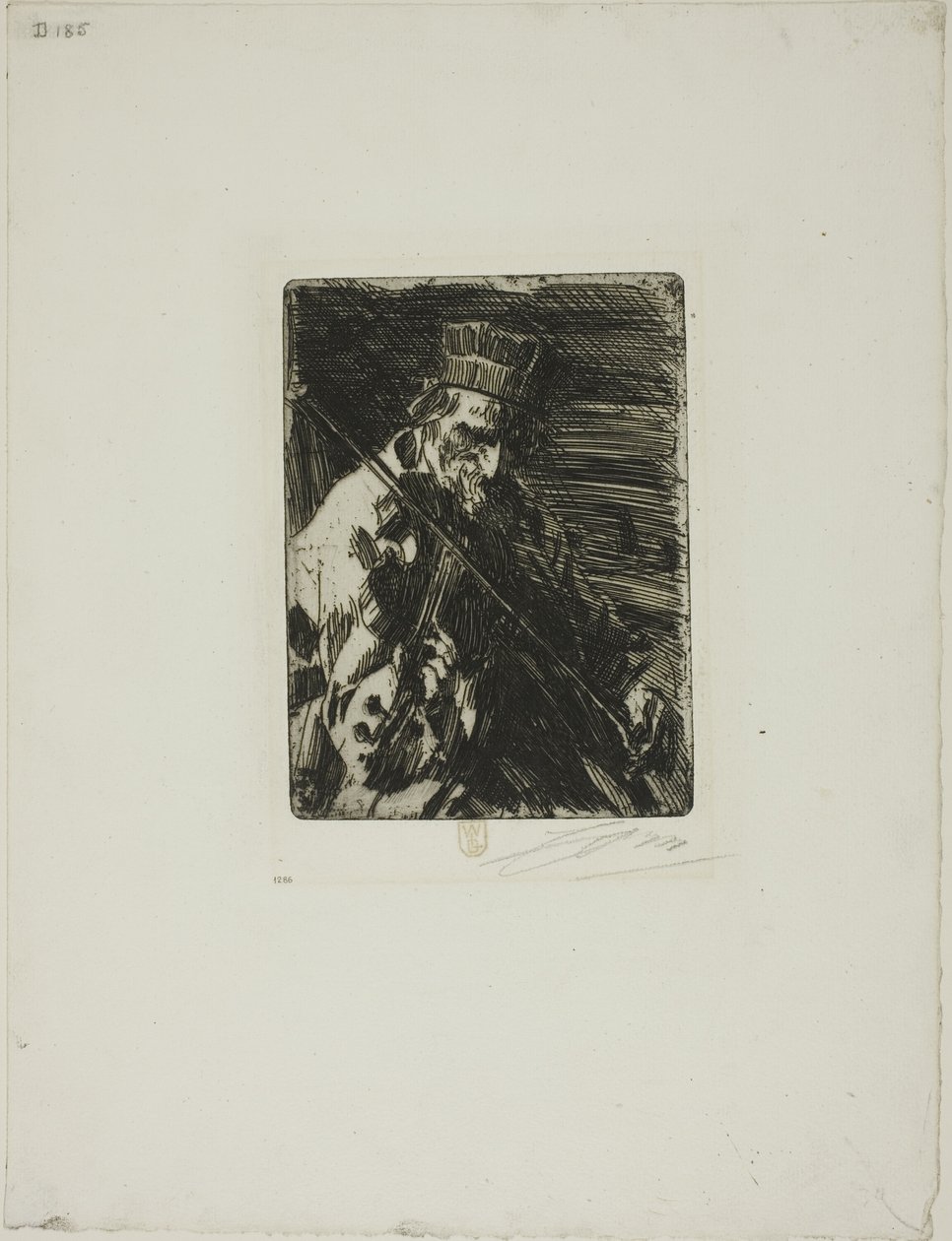 Village Violinist by Anders Leonard Zorn