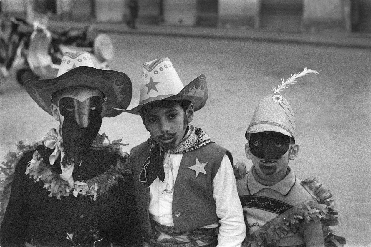 Crotone, Children in Masks by Ando Gilardi