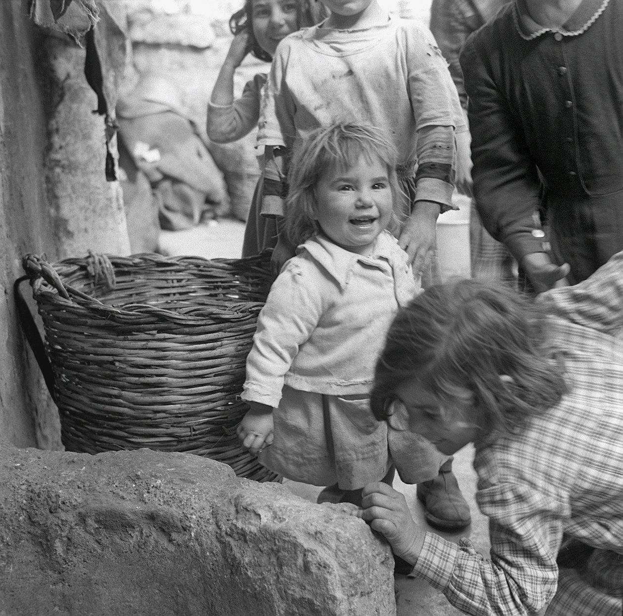 Group of Children in Scalilla, Palermo, Sicily, Italy by Ando Gilardi