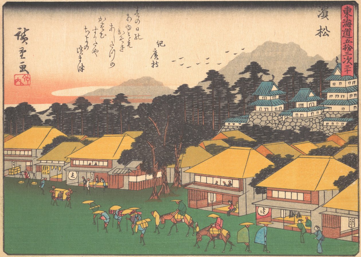 Hamamatsu, from the series The Fifty-three Stations of the Tokaido Road, early 20th century by Ando Hiroshige