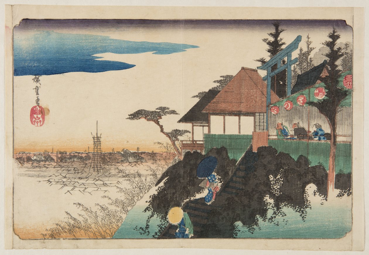 East Slope at Kanda Myōjin Shrine by Ando or Utagawa Hiroshige