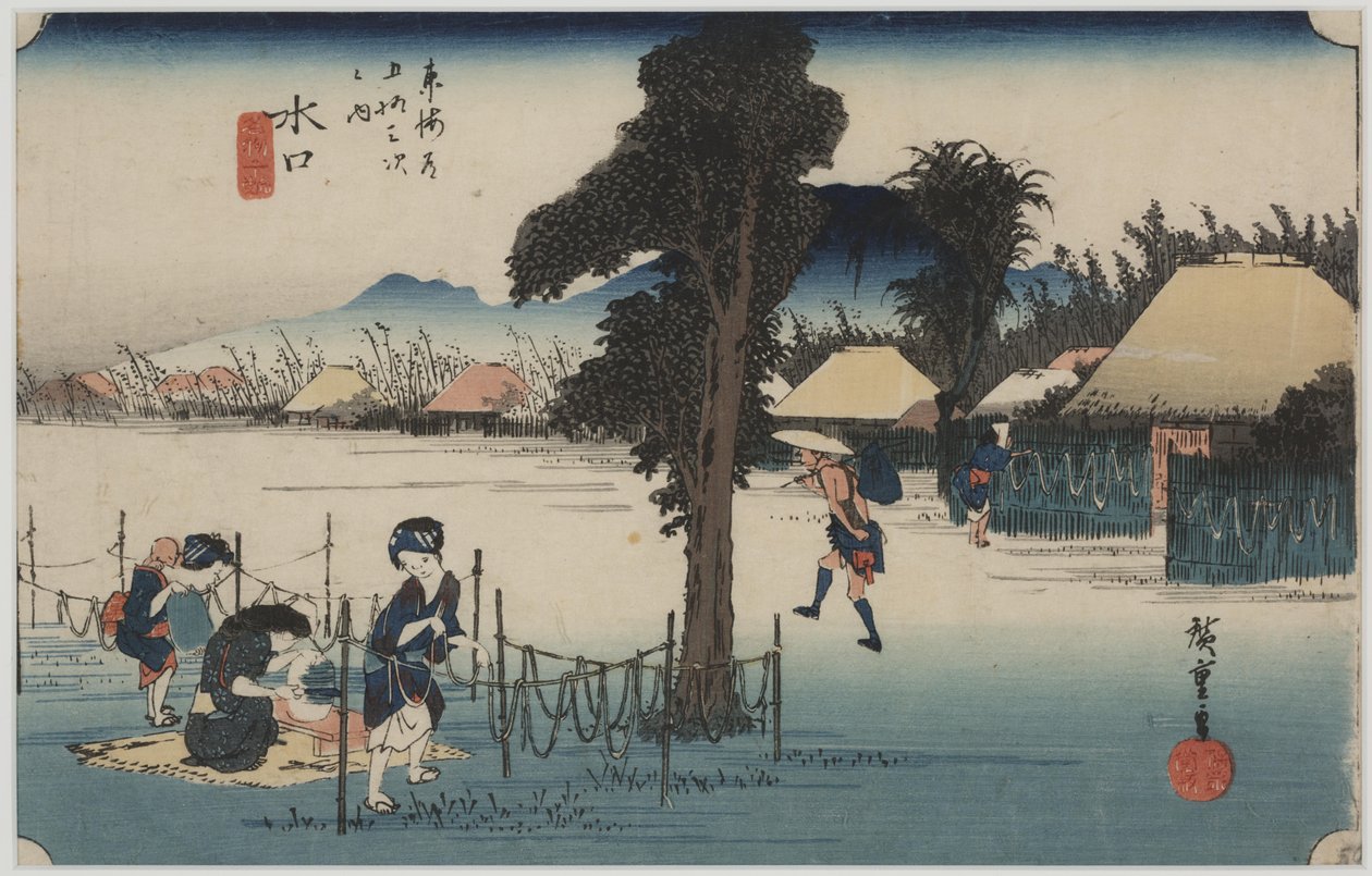 Famous Dried Gourd Shavings by Ando or Utagawa Hiroshige