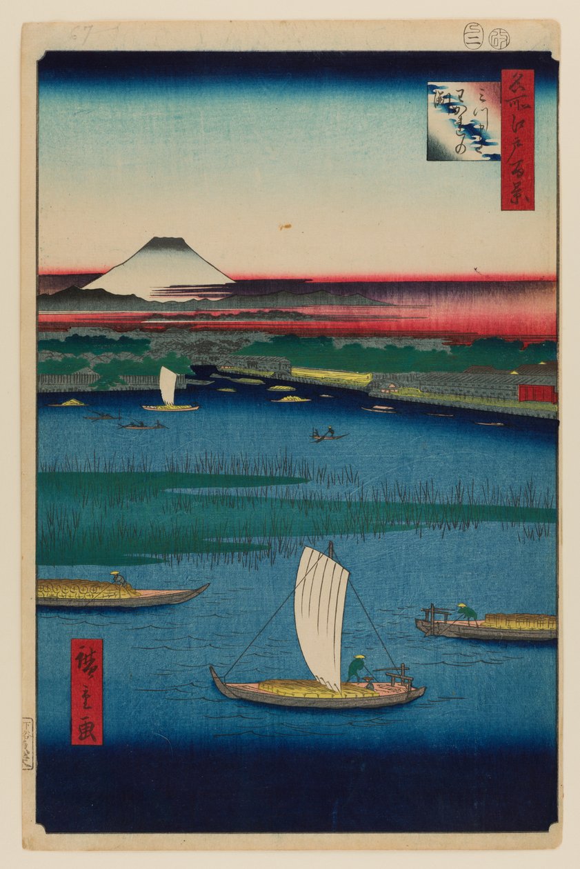 Mitsumata Wakarenofuchi by Ando or Utagawa Hiroshige