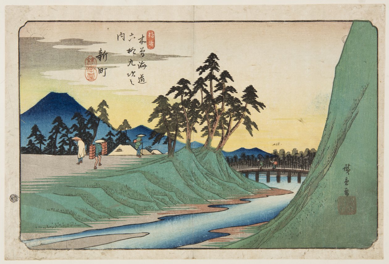 No. 12, Shinmachi by Ando or Utagawa Hiroshige