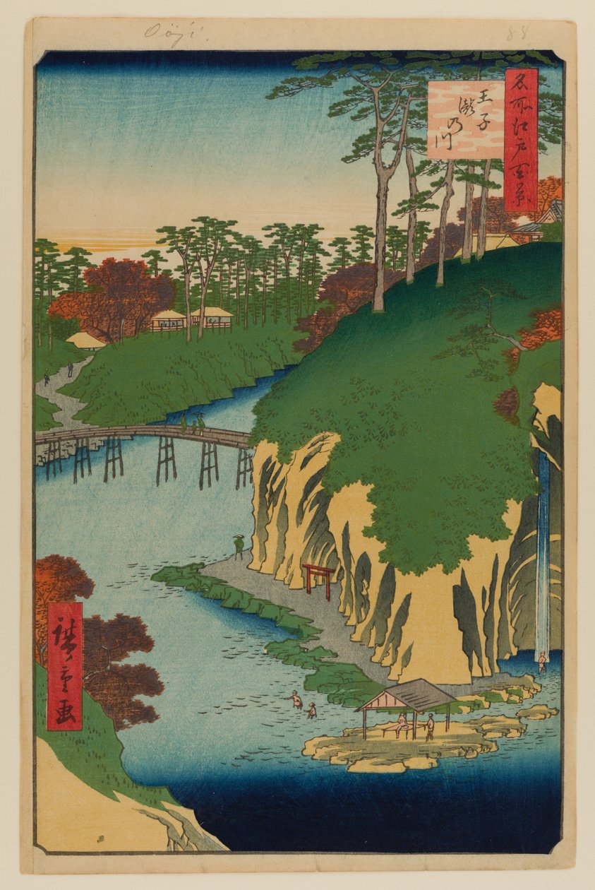 Takinogawa, Oji by Ando or Utagawa Hiroshige