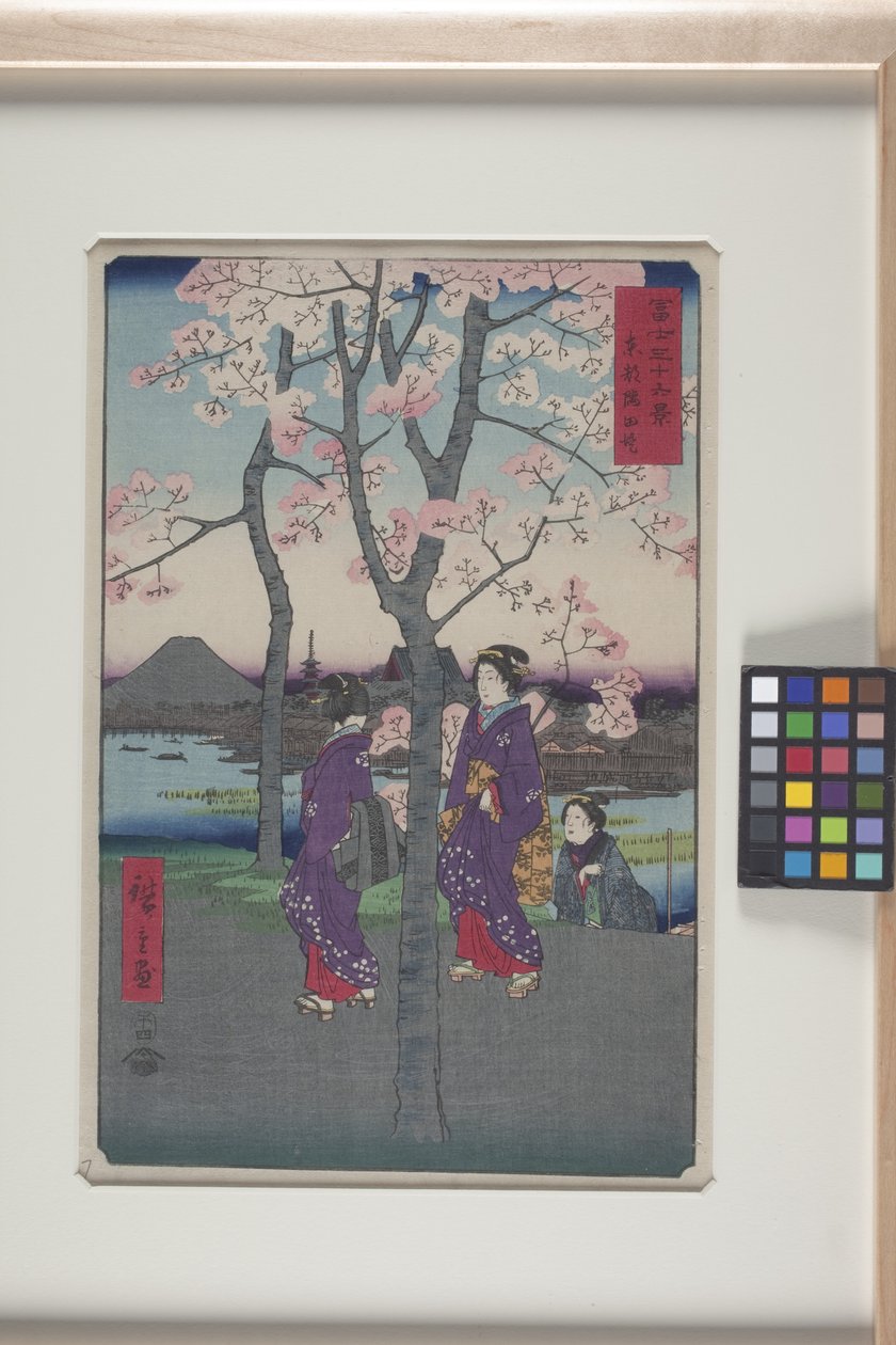 The Sumida Embankment In The Eastern Capital by Ando or Utagawa Hiroshige