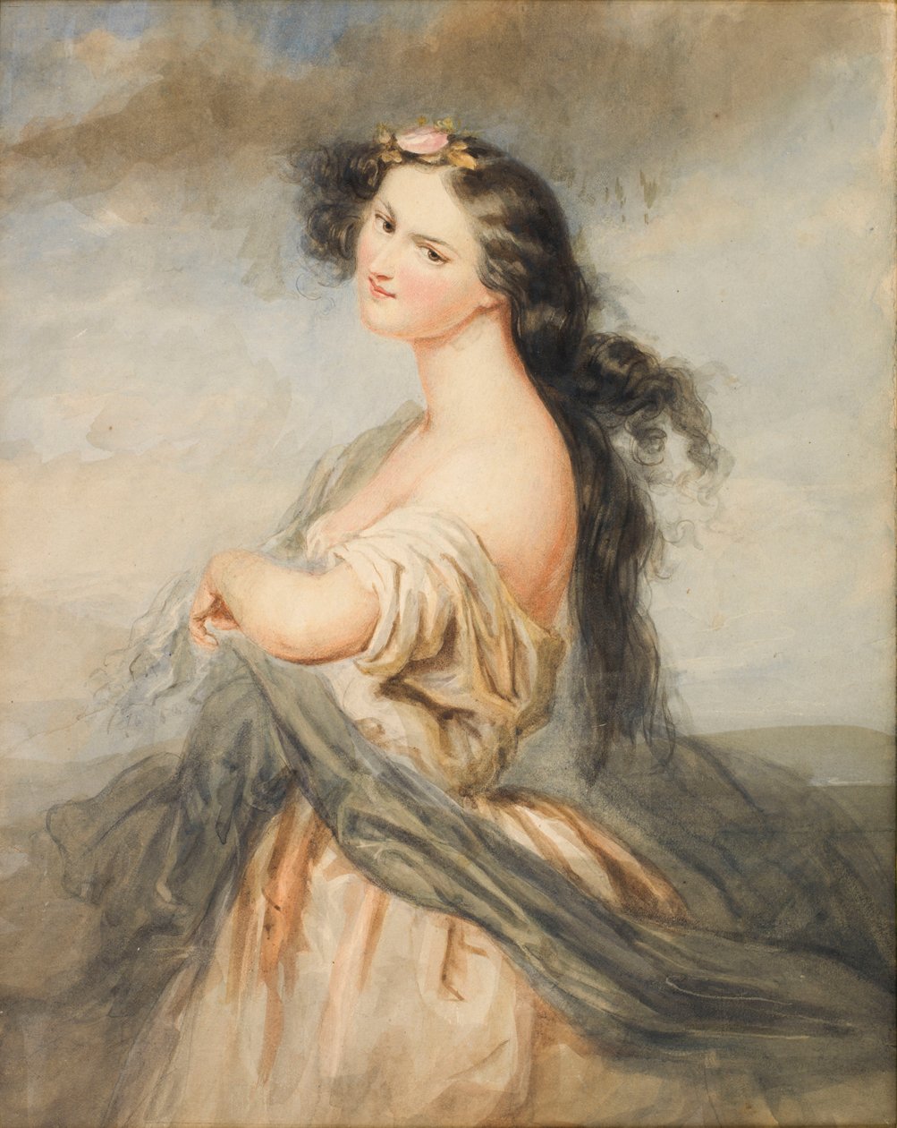 Portrait of Juliette Drouet, 1806-1883 by André Charles Voillemot