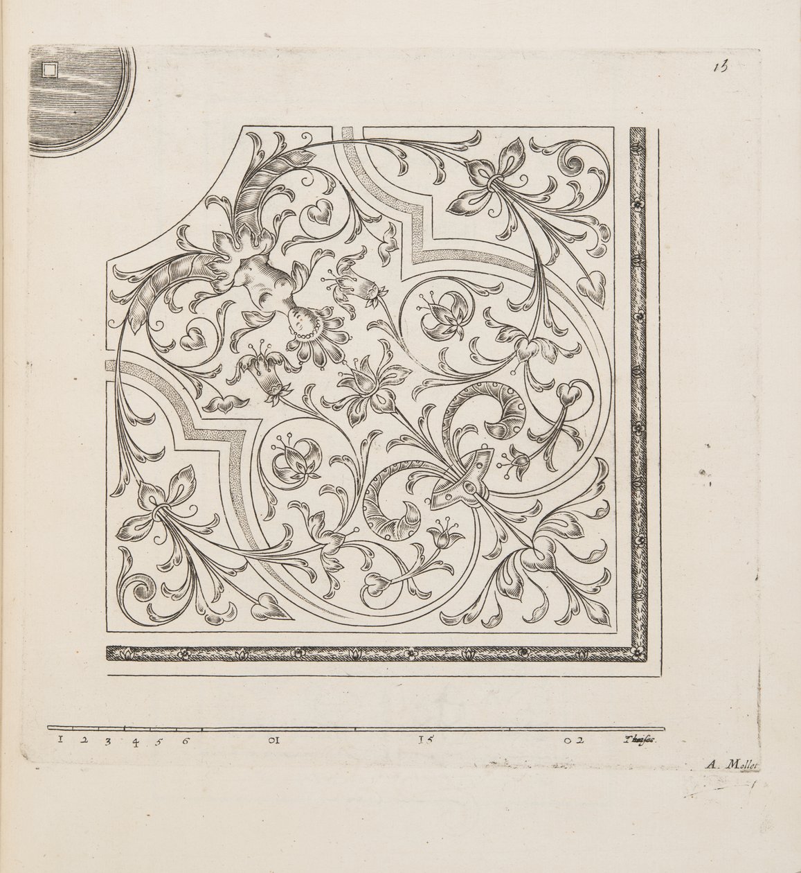 Design for Parterre, from Theatre des Plans et Jardinages, pub. 1652 by André Mollet