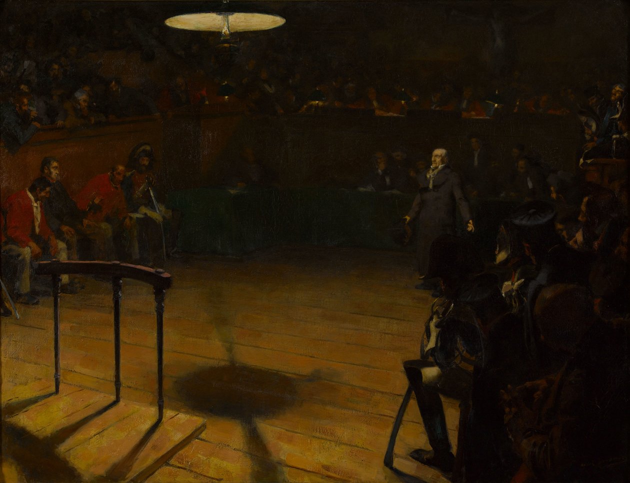 Jean Valjean before the Assize Court in Arras by André Victor Édouard Devambez