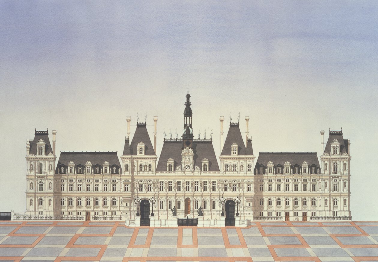 Hotel de Ville, Paris by Andras Kaldor