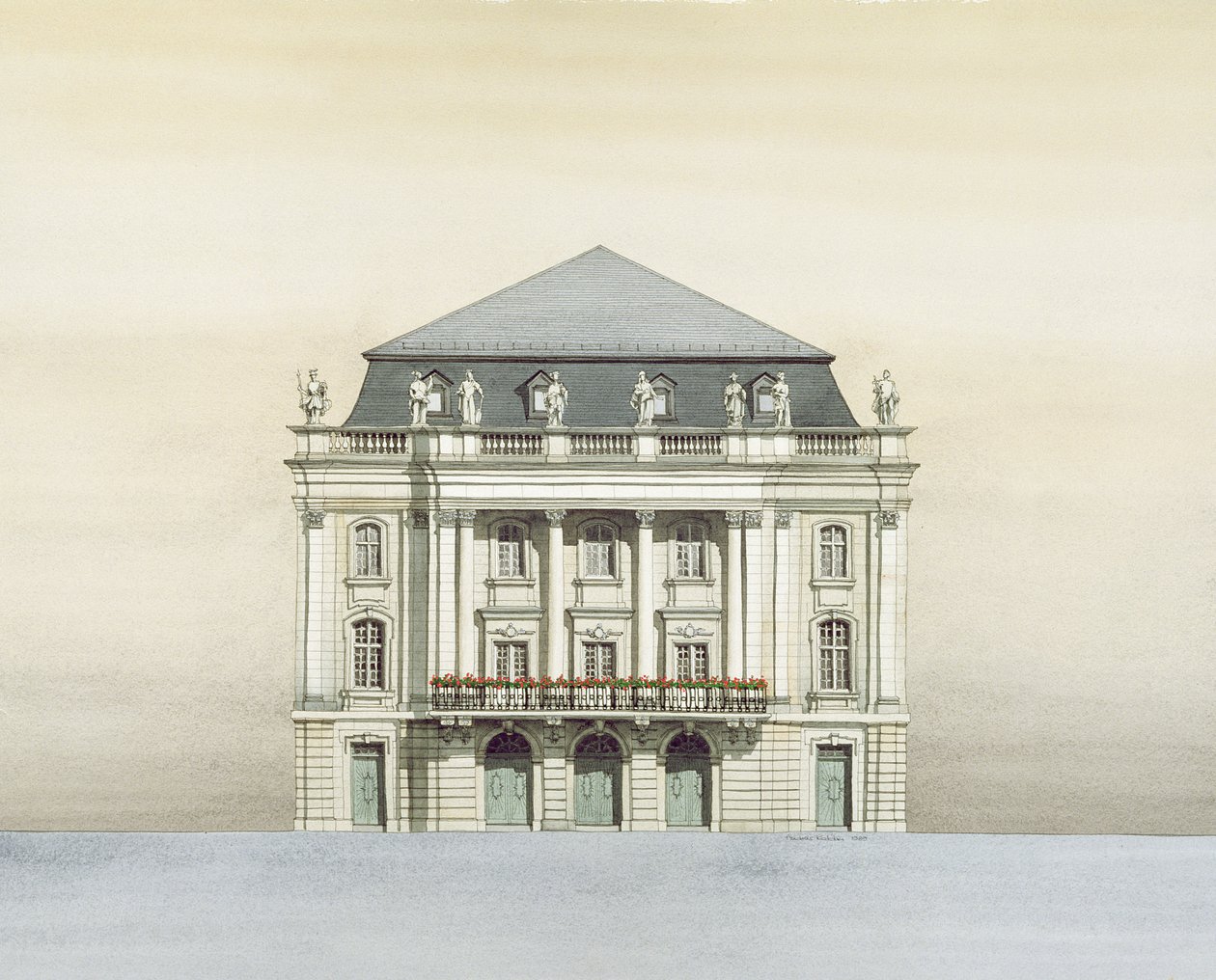 Markgrafliches Opernhaus, Bayreuth, Germany by Andras Kaldor