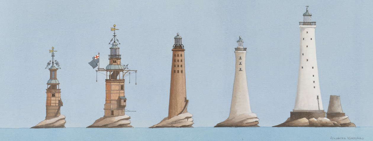 The Eddystone Lights, Plymouth, Devon, UK by Andras Kaldor