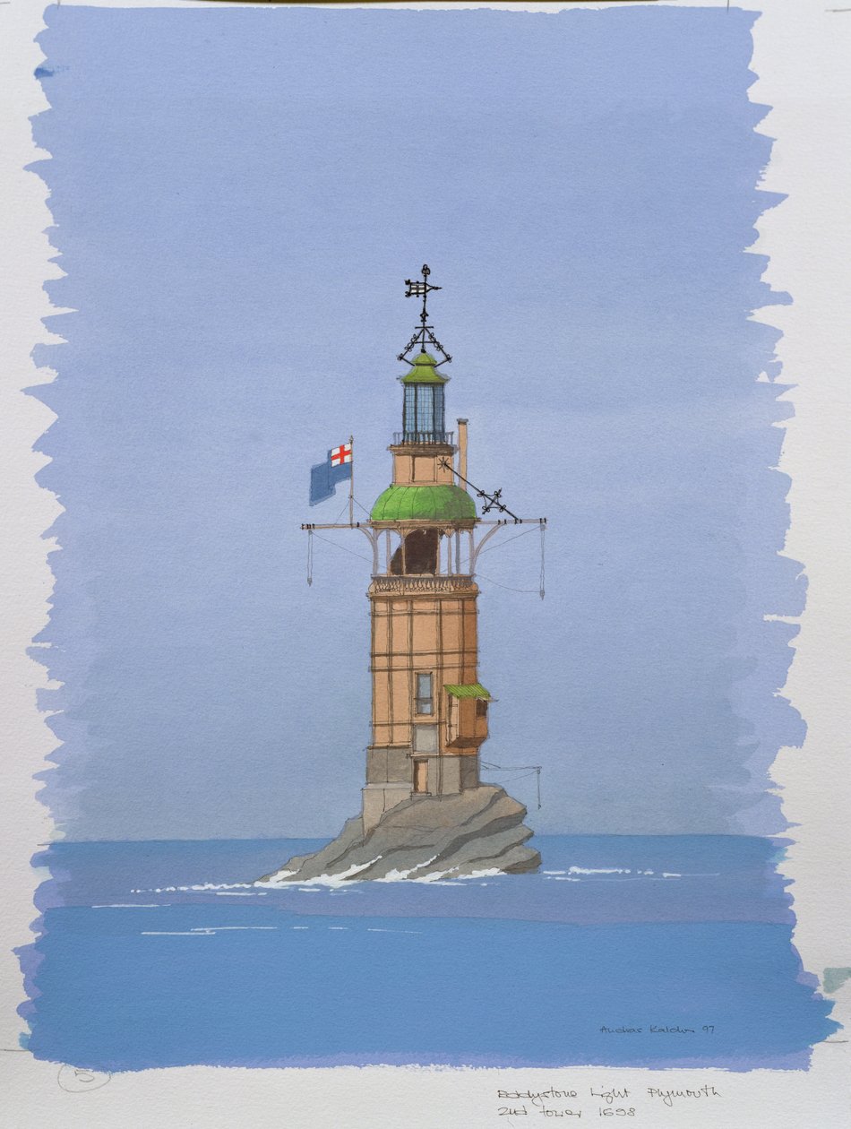 The Second Eddystone Lighthouse, Plymouth, Devon by Andras Kaldor