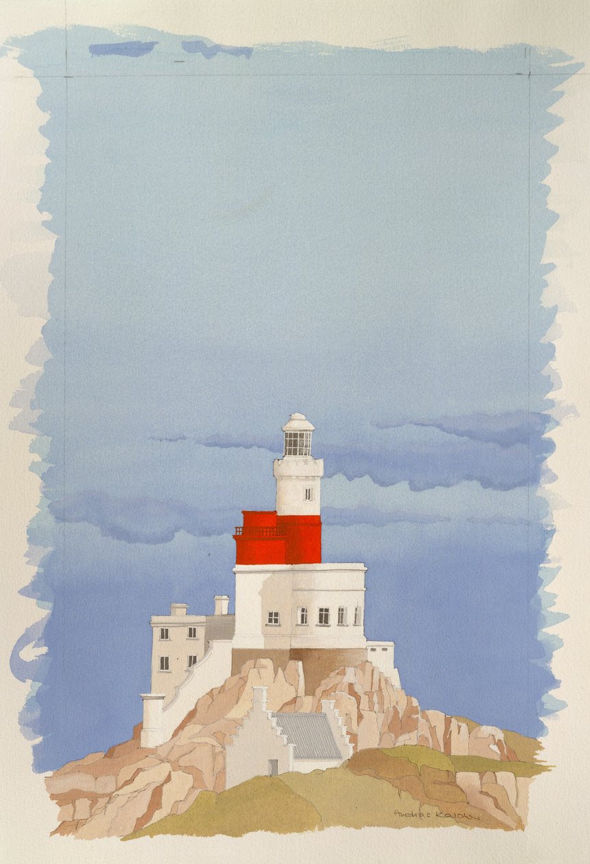 The Skerries Lighthouse, Anglesey, Wales by Andras Kaldor