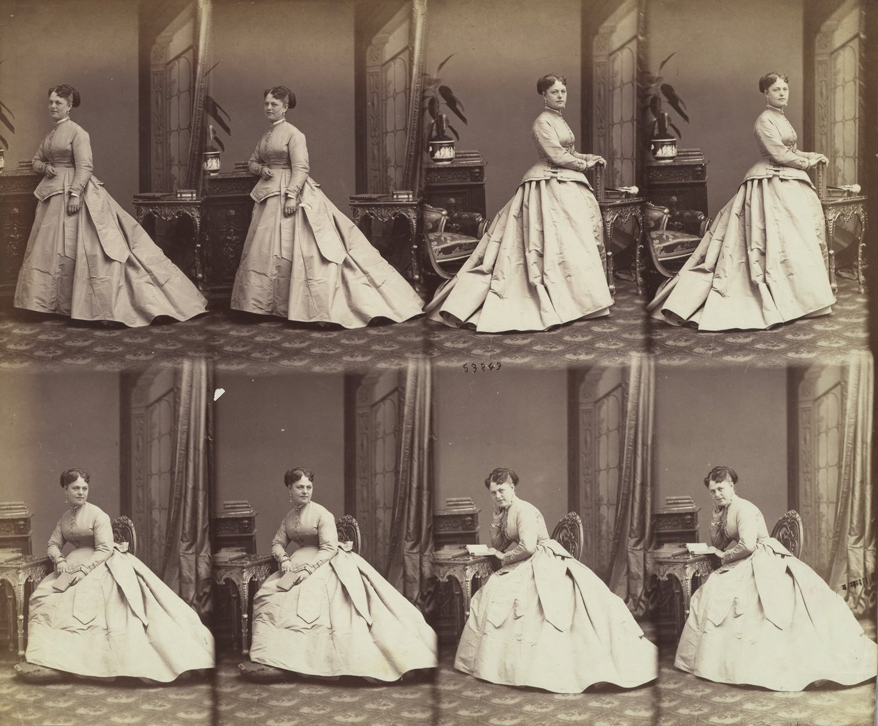 Esther David, 1866 by Andre Adolphe Eugene Disderi