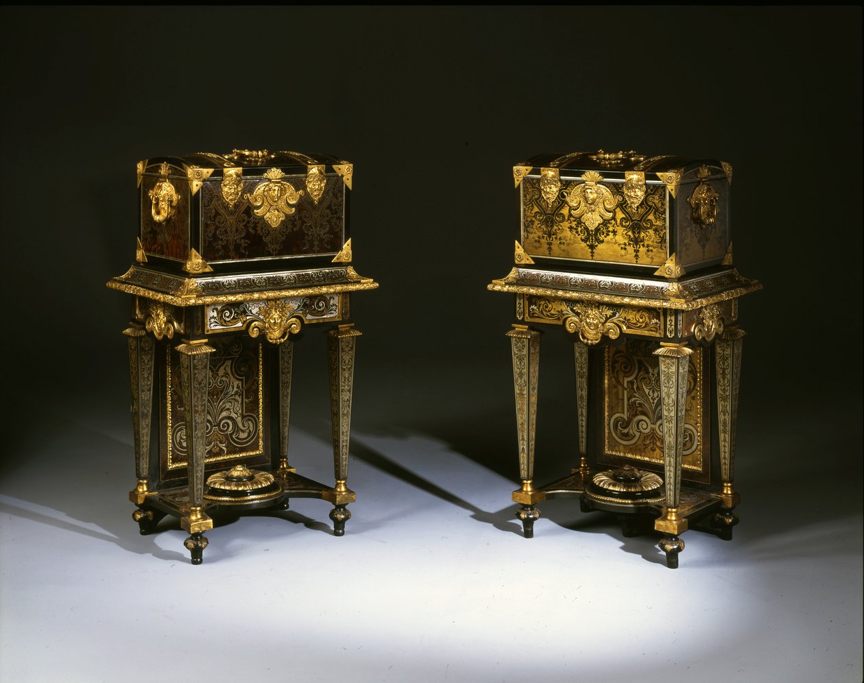 Pair of Louis XIV coffres de toilette by Andre Charles Boulle