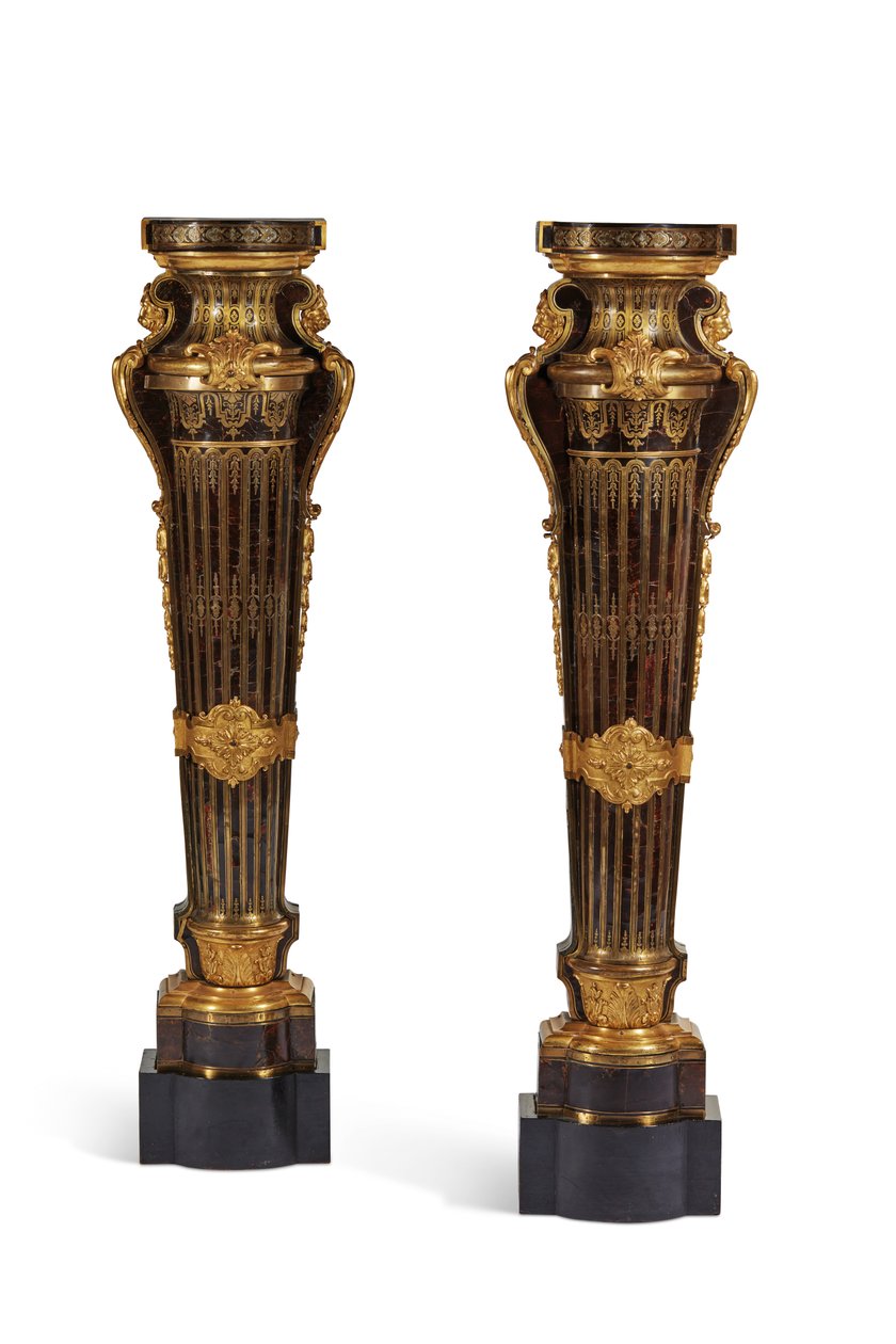 Pair of Louis XIV Plinths (1700-15) by Andre Charles Boulle