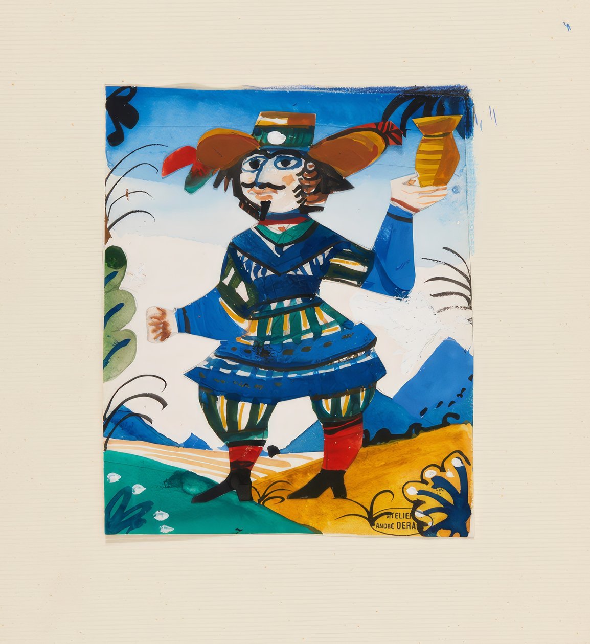 Character with a Jug by Andre Derain