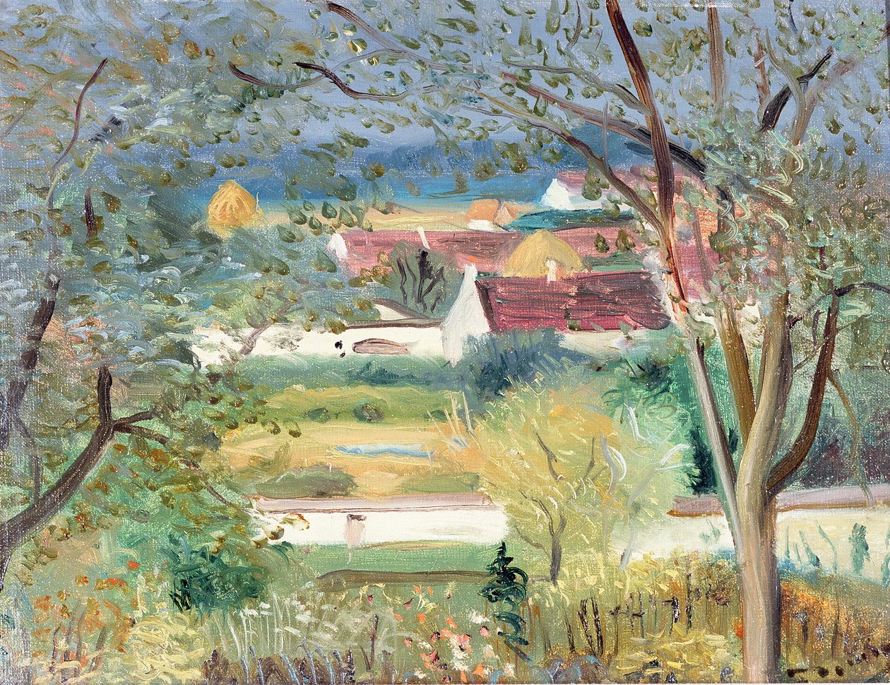 Garden at Ponnermaire in Montois by Andre Derain