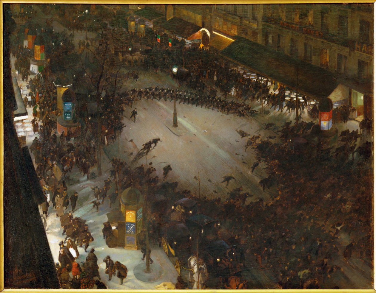 Police Charge by Andre Devambez