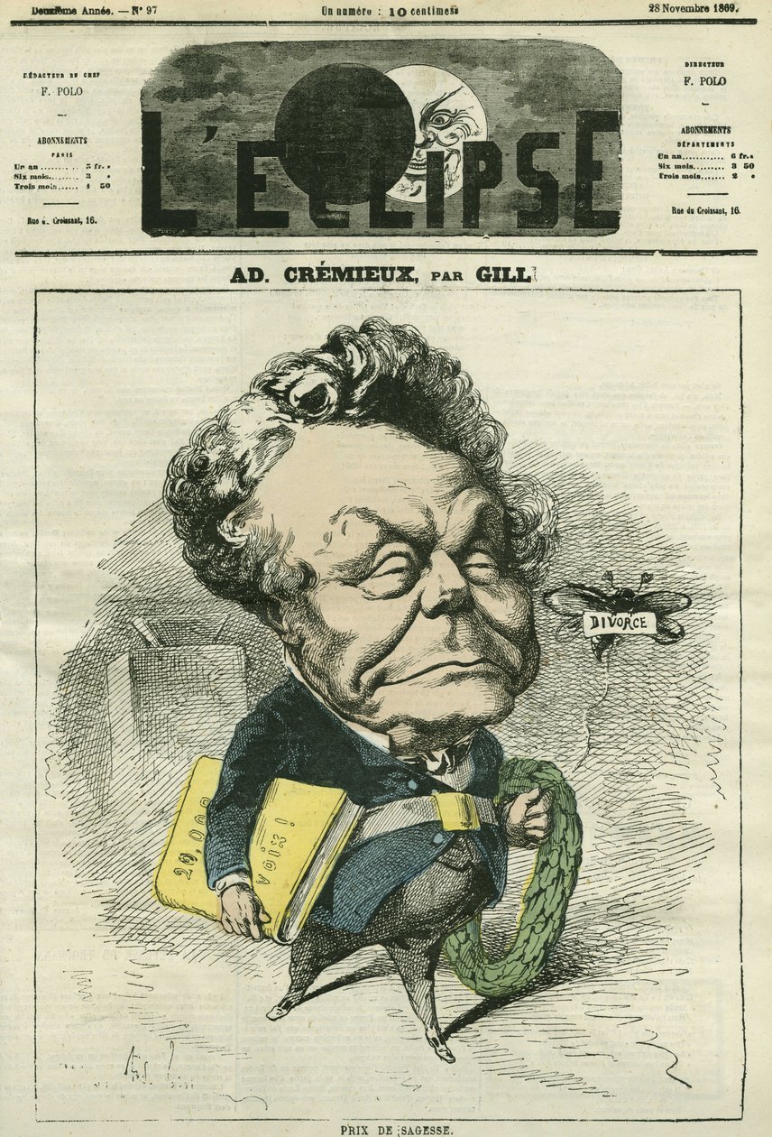 Adolphe Cremieux by Andre Gill